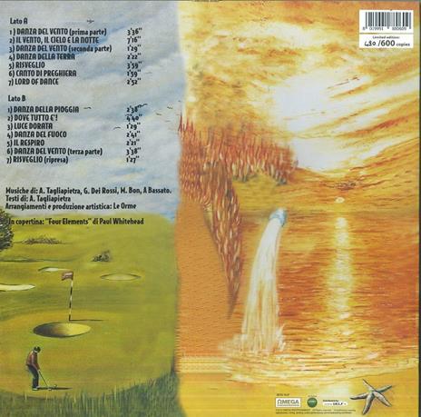 Elementi (Limited Edition) - Vinile LP di Le Orme - 2