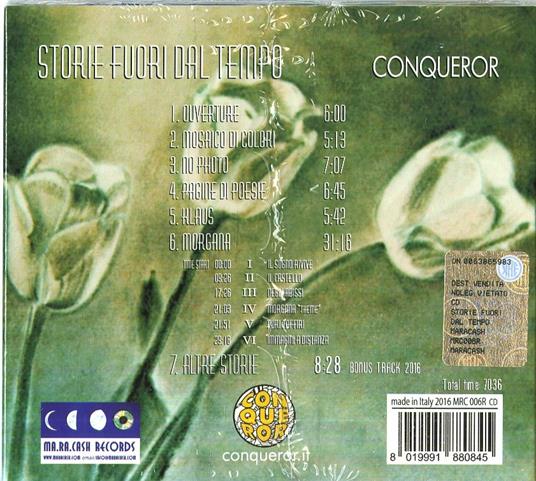 Storie fuori dal tempo (Remastered) - CD Audio di Conqueror - 2