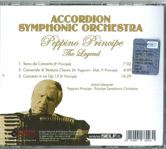 Accordion Symphonic o. - CD Audio di Peppino Principe - 2
