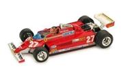 Bm0367Ch Ferrari 126 Ck G.Villeneuve 1981 N.27 Winner Montecarlo Gp W/Pilote 1.43 Modellino Brumm