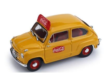 BRUMM BM0491B FIAT 600 1a SERIE 1960 COCA COLA 1:43 Modellino
