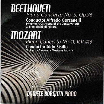 Piano Concertos - CD Audio di Ludwig van Beethoven,Wolfgang Amadeus Mozart,Daniele Borgatti