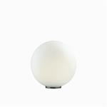 Ideal Lux MAPA TL1 D40 lampada da tavolo E27 Nichel, Bianco