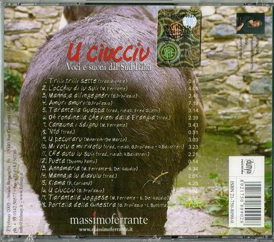 U Ciucciu - CD Audio di Massimo Ferrante - 2