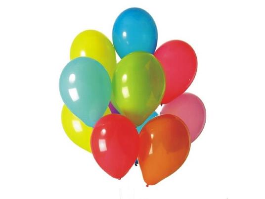 Palloncini Rotondi Set Di 100 Pz Mix