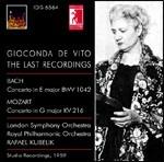 The Last Recordings. Concerto per violino BWV1042 / Concerto per violino K216 - CD Audio di Johann Sebastian Bach,Wolfgang Amadeus Mozart,Rafael Kubelik,London Symphony Orchestra,Royal Philharmonic Orchestra,Gioconda De Vito