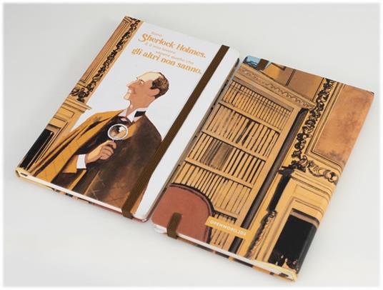 Taccuino puntinato OpenWorld Lettura Copertina Rigida Sherlock Holmes - 13x21 cm - 2