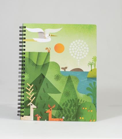 Taccuino a righe OpenWorld Natura Spiralato Artist Edition - 16x22 cm