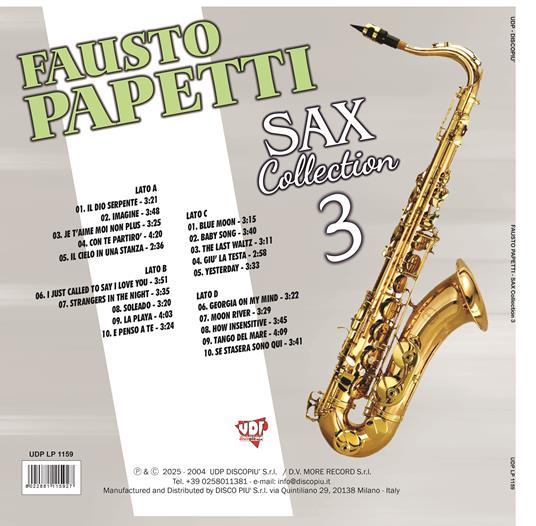 Sax Collection 3 - Vinile LP di Fausto Papetti - 2