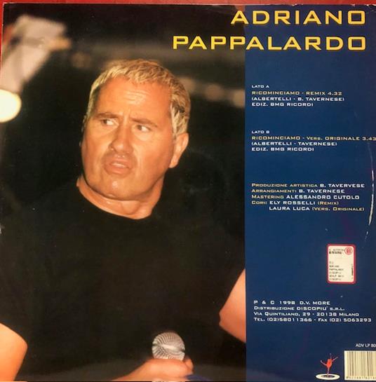 Ricominciamo Remix - Vinile LP di Adriano Pappalardo - 2