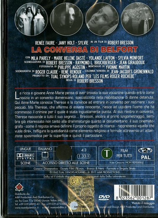 La conversa di Belfort di Robert Bresson - DVD - 2