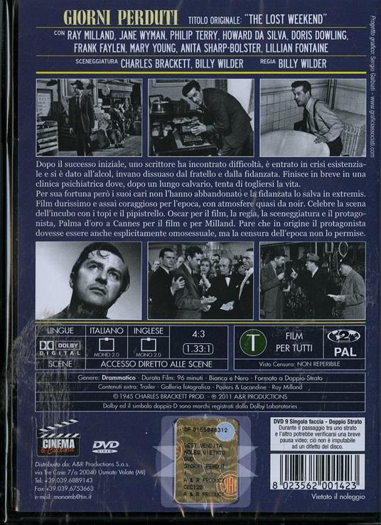 Giorni perduti di Billy Wilder - DVD - 2
