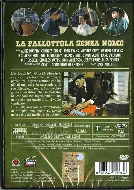 La pallottola senza nome di Jack Arnold - DVD - 2