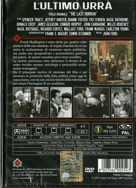 L' ultimo urrà di John Ford - DVD - 2