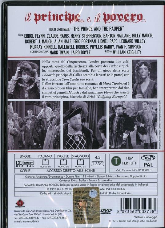 Il principe e il povero (DVD) di William Keighley - DVD - 2