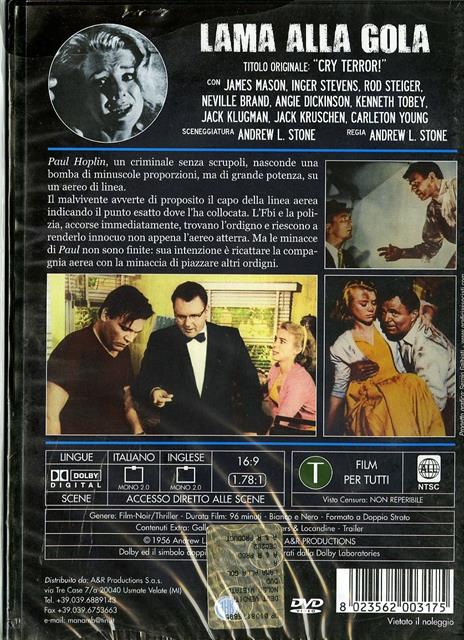 Lama alla gola di Andrew L. Stone - DVD - 2