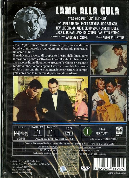 Lama alla gola di Andrew L. Stone - DVD - 2