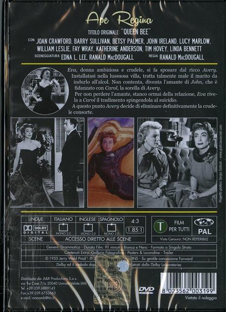 Ape Regina di Ranald MacDougall - DVD - 2