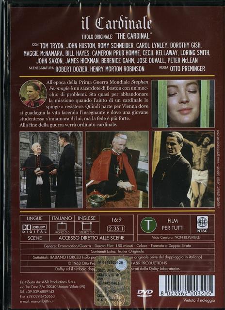 Il cardinale di Otto Preminger - DVD - 2