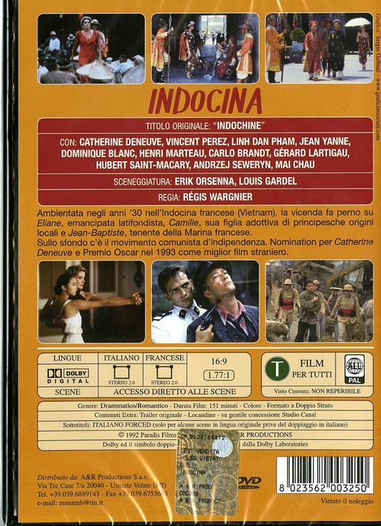 Indocina di Regis Wargnier - DVD - 2
