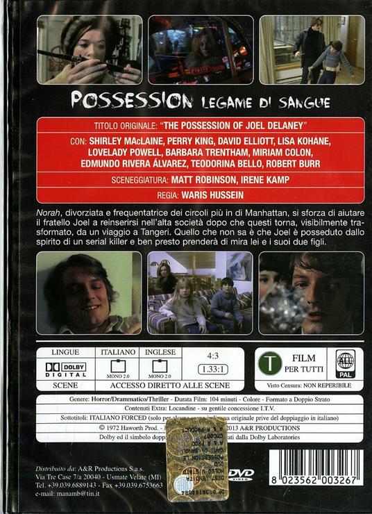 Possession. Legame di sangue di Waris Hussein - DVD - 2