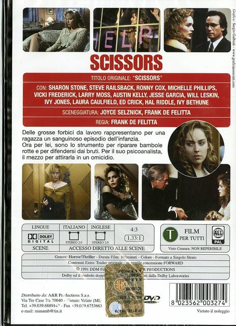 Scissors. Forbici di Frank De Felitta - DVD - 2