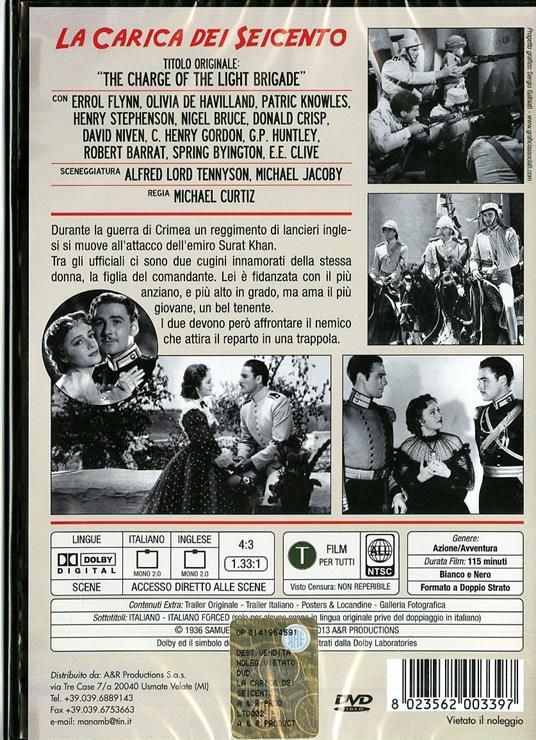 La carica dei Seicento<span>.</span> Limited Editions di Michael Curtiz - DVD - 2