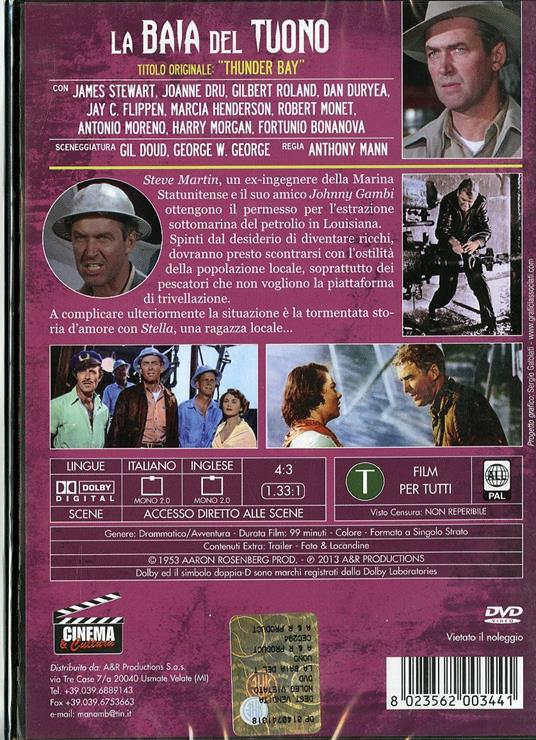 La baia del tuono di Anthony Mann - DVD - 2