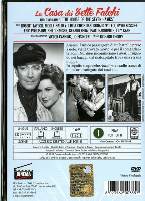 La casa dei sette falchi di Richard Thorpe - DVD - 2