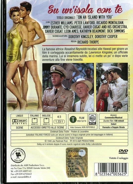 Su un'isola con te<span>.</span> Limited Edition di Richard Thorpe - DVD - 2
