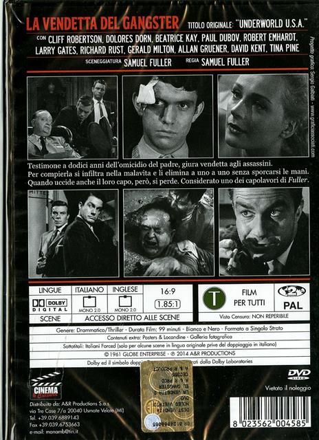 La vendetta del gangster di Samuel Fuller - DVD - 2