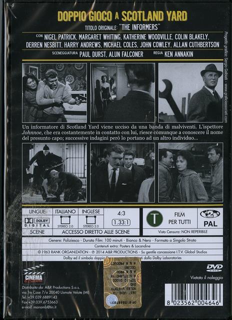 Doppio gioco a Scotland Yard di Ken Annakin - DVD - 2