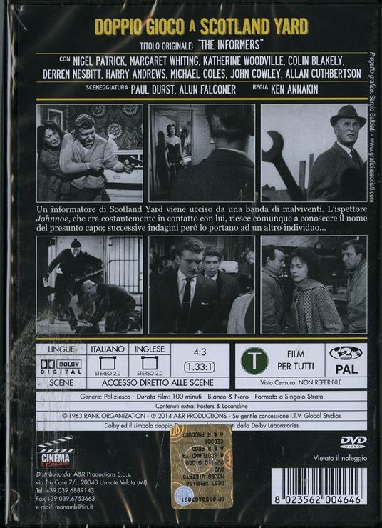 Doppio gioco a Scotland Yard di Ken Annakin - DVD - 2