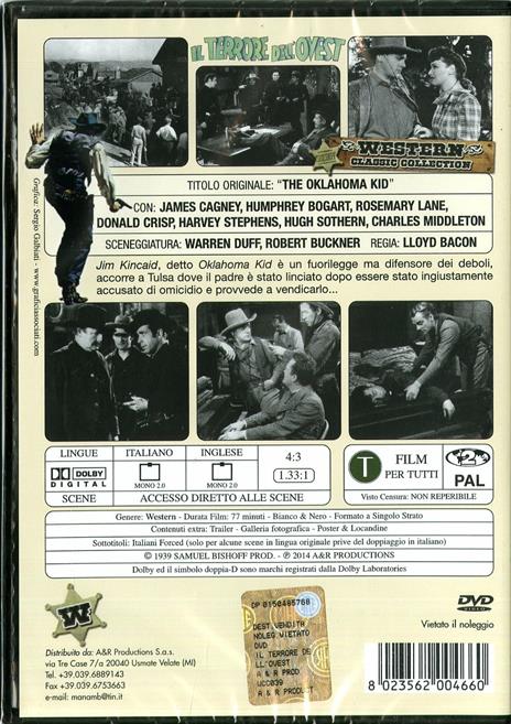 Il terrore dell'Ovest (DVD) di Lloyd Bacon - DVD - 2