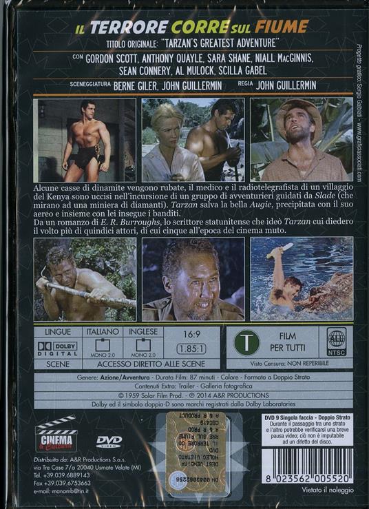 Il terrore corre sul fiume di John Guillermin - DVD - 2