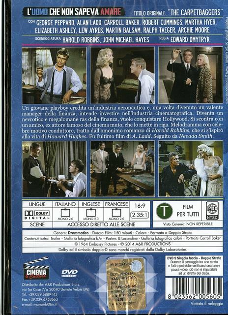 L' uomo che non sapeva amare di Edward Dmytryk - DVD - 2