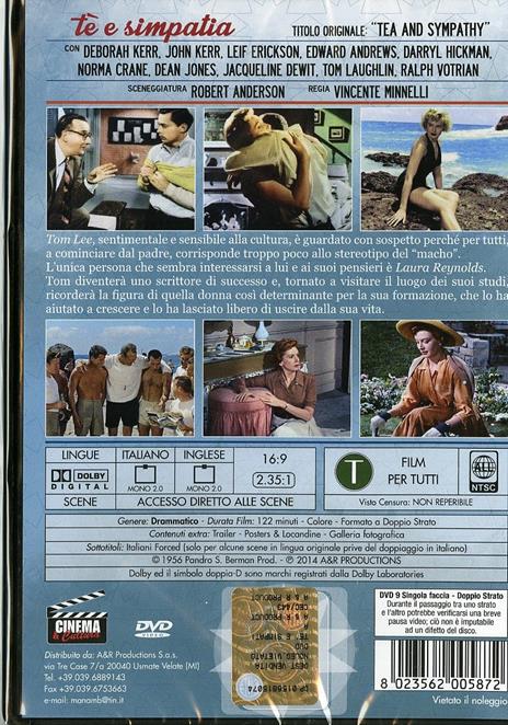 Tè e simpatia di Vincente Minnelli - DVD - 2