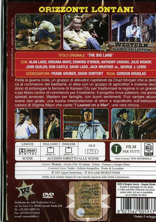 Orizzonti lontani di Gordon Douglas - DVD - 2