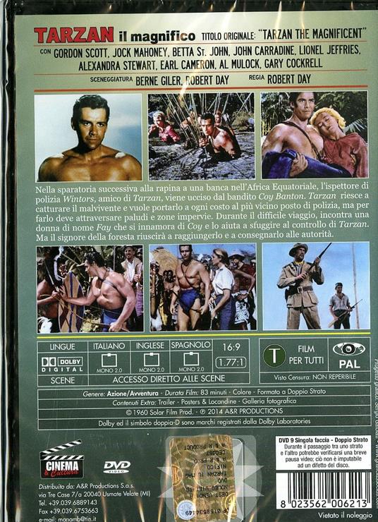 Tarzan il magnifico di Robert Day - DVD - 2
