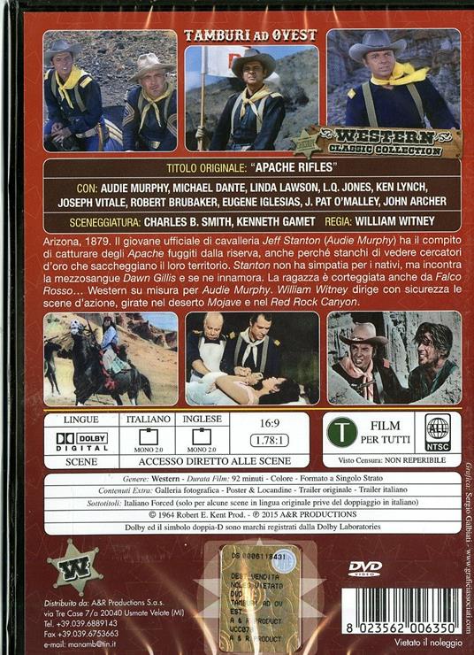 Tamburi ad Ovest di William Witney - DVD - 2