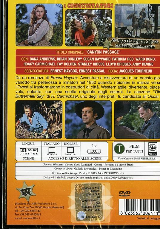 I conquistatori di Jacques Tourneur - DVD - 2