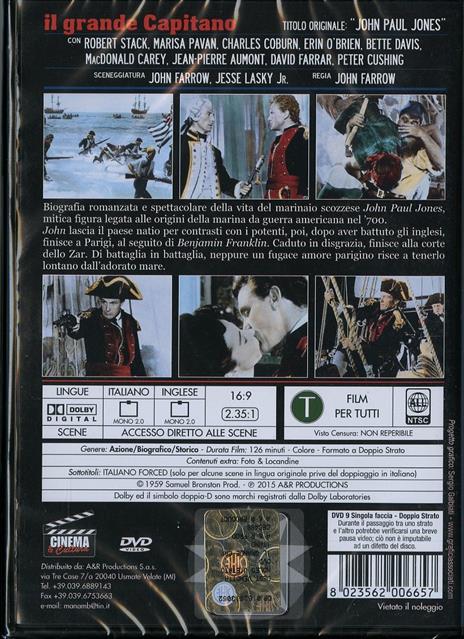 Il grande capitano di John Farrow - DVD - 2