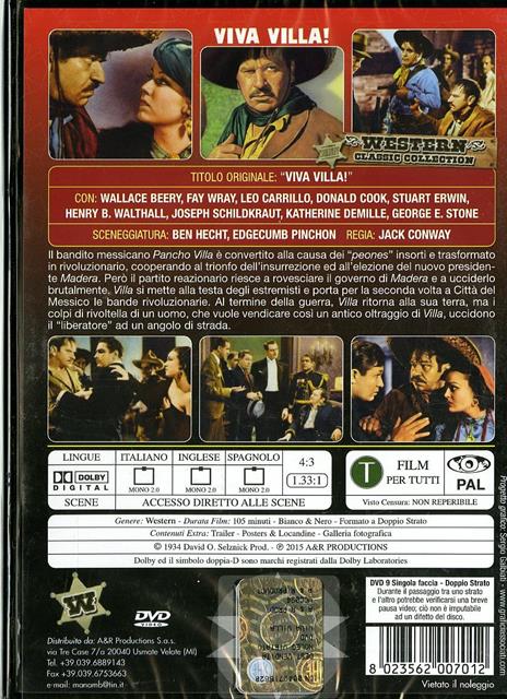 Viva Villa! di Jack Conway - DVD - 2
