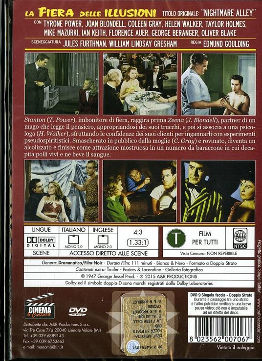 La fiera delle illusioni di Edmund Goulding - DVD - 2