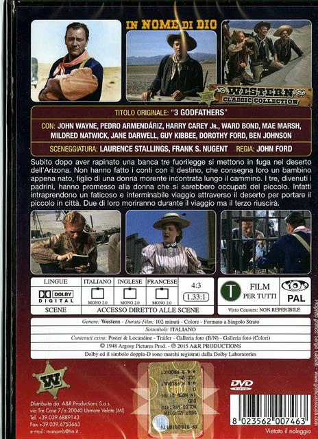 In nome di Dio. Il texano di John Ford - DVD - 2