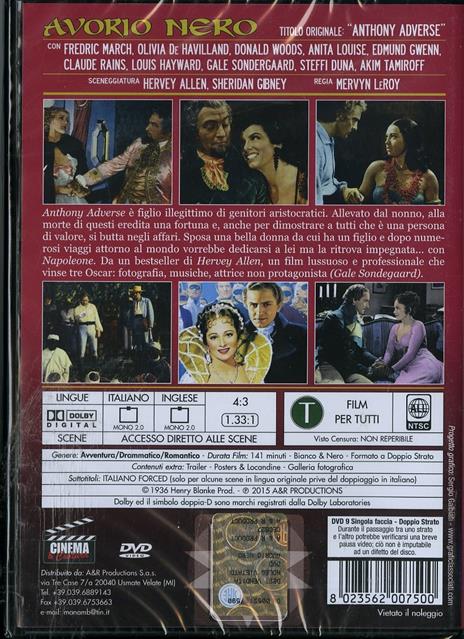 Avorio nero di Mervyn LeRoy - DVD - 2