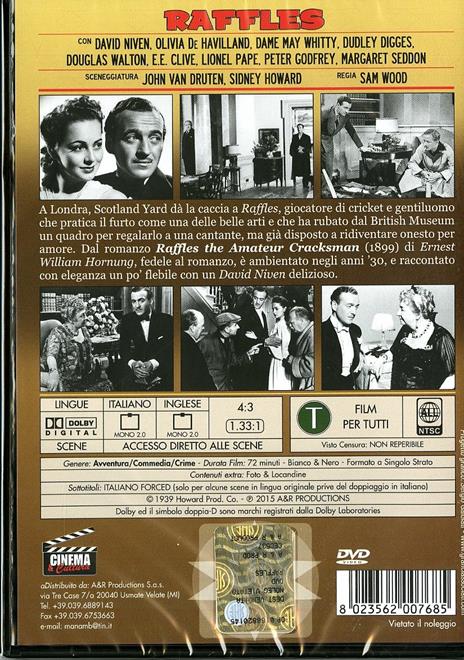 Raffles di Sam Wood - DVD - 2