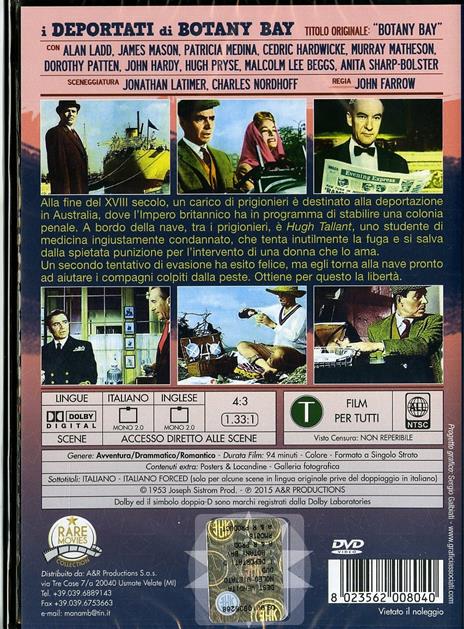 I deportati di Botany Bay di John Farrow - DVD - 2