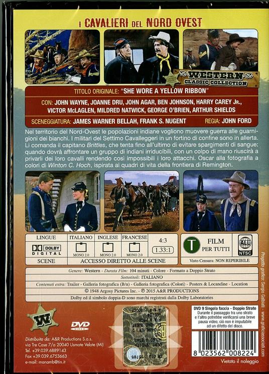 I cavalieri del Nord Ovest di John Ford - DVD - 2