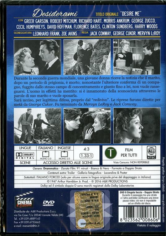 Desiderami di George Cukor,Mervyn LeRoy,Jack Conway - DVD - 2
